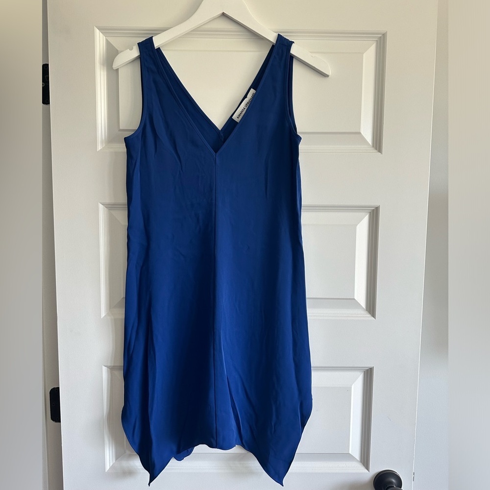 Amanda Uprichard Asymmetrical Hem Dress - Royal Blue
